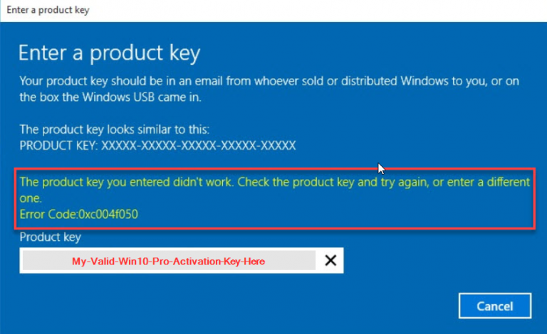 How To Fix Windows Activation Error Code 0xc004f050 Microsoft Watch 8726