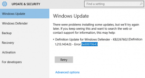 Repair Update Failed To Install Error 0x80070643 - Microsoft Watch