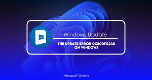 Ошибка 0x800f024b в windows 10